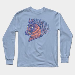 head of the head of the CRAZY HORSE Long Sleeve T-Shirt